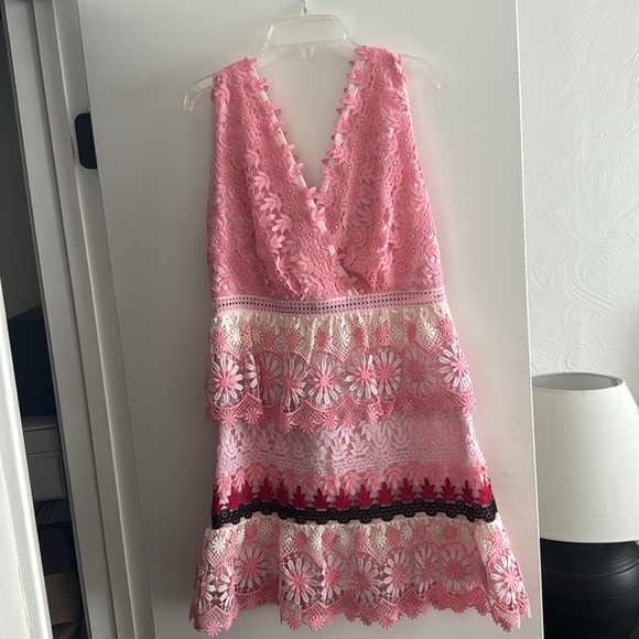 Self portrait Floral Guipure Dress - Picture 4 of 4